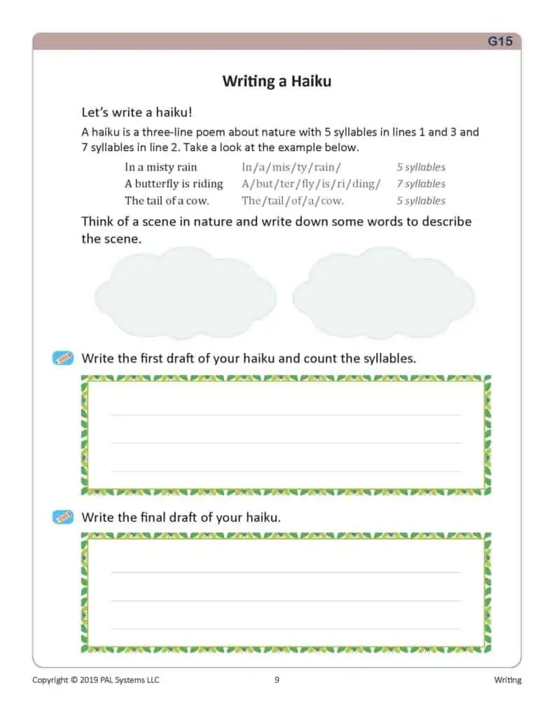 English Level G Book 15