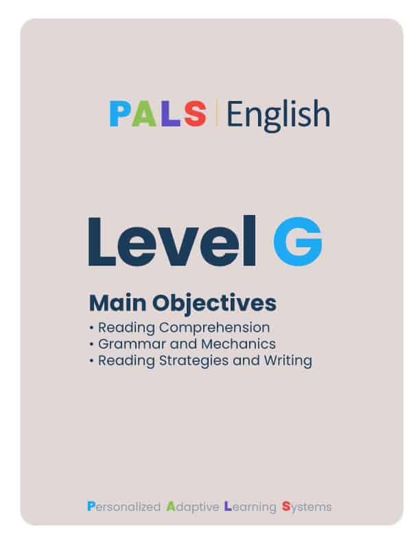 English Level G Cover