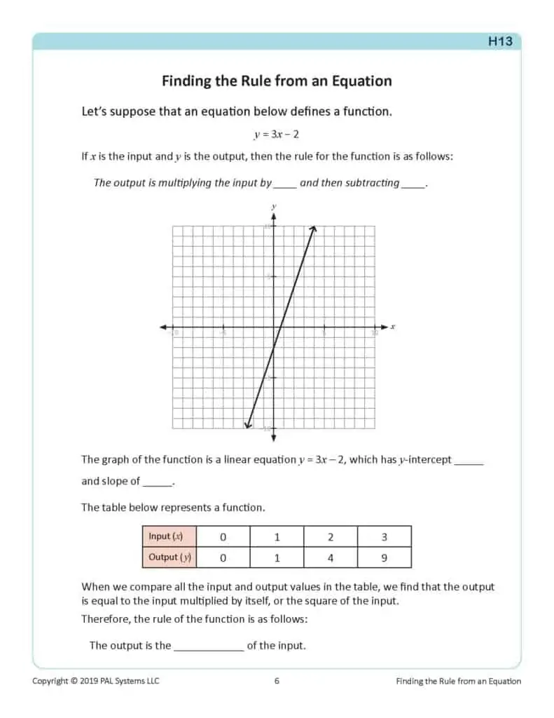 Math Level H Book 13